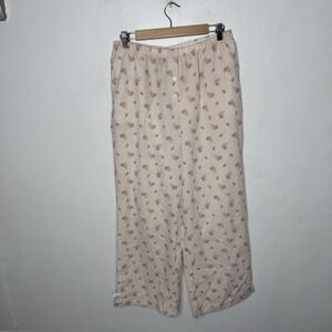 Strawberry Shortcake  Allover Print Sleep Pajama Pants Gingham Women's Large‎